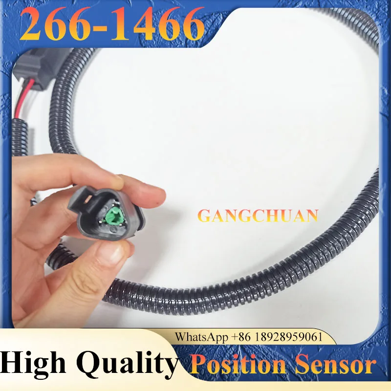 Alta calidad 266-1466 2661466   Sensor de posición del acelerador con enchufe triangular para piezas de excavadora C7 C10 C12 C13
