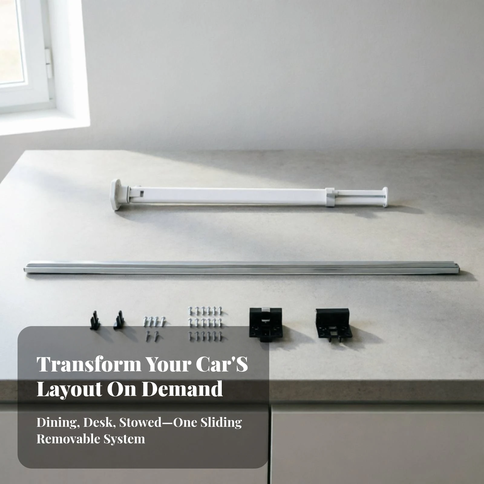 Furniture Removable Telescoping Table Leg Hardware Strong for RV Owners, Motorhome