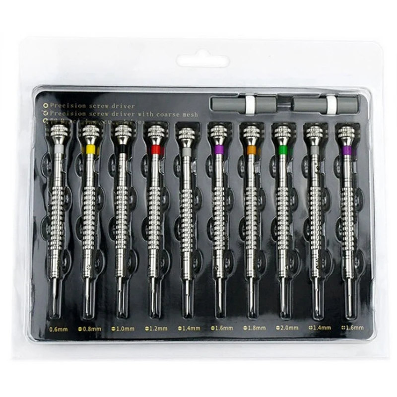 

10Pcs E113 Precision Screwdriver Set For Watchmakers Jewellers Flat Blade Screwdriver Spare Head Watch Repair Tools Kit Durable