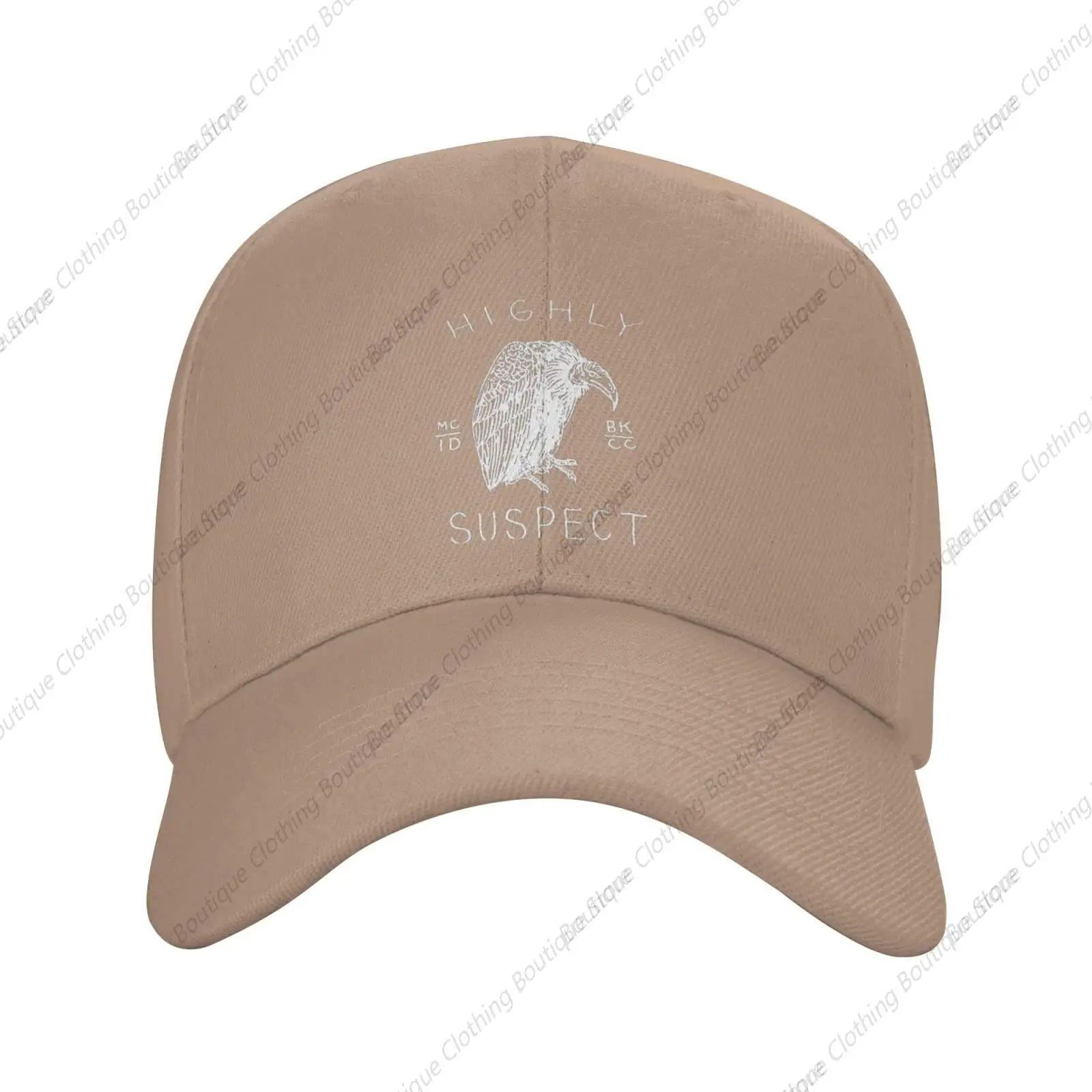 

Highly Music and Suspect Baseball Cap Hip Hop Athletic Curved Brim Baseball Hat Cap Dad Hats for Men Women Natural