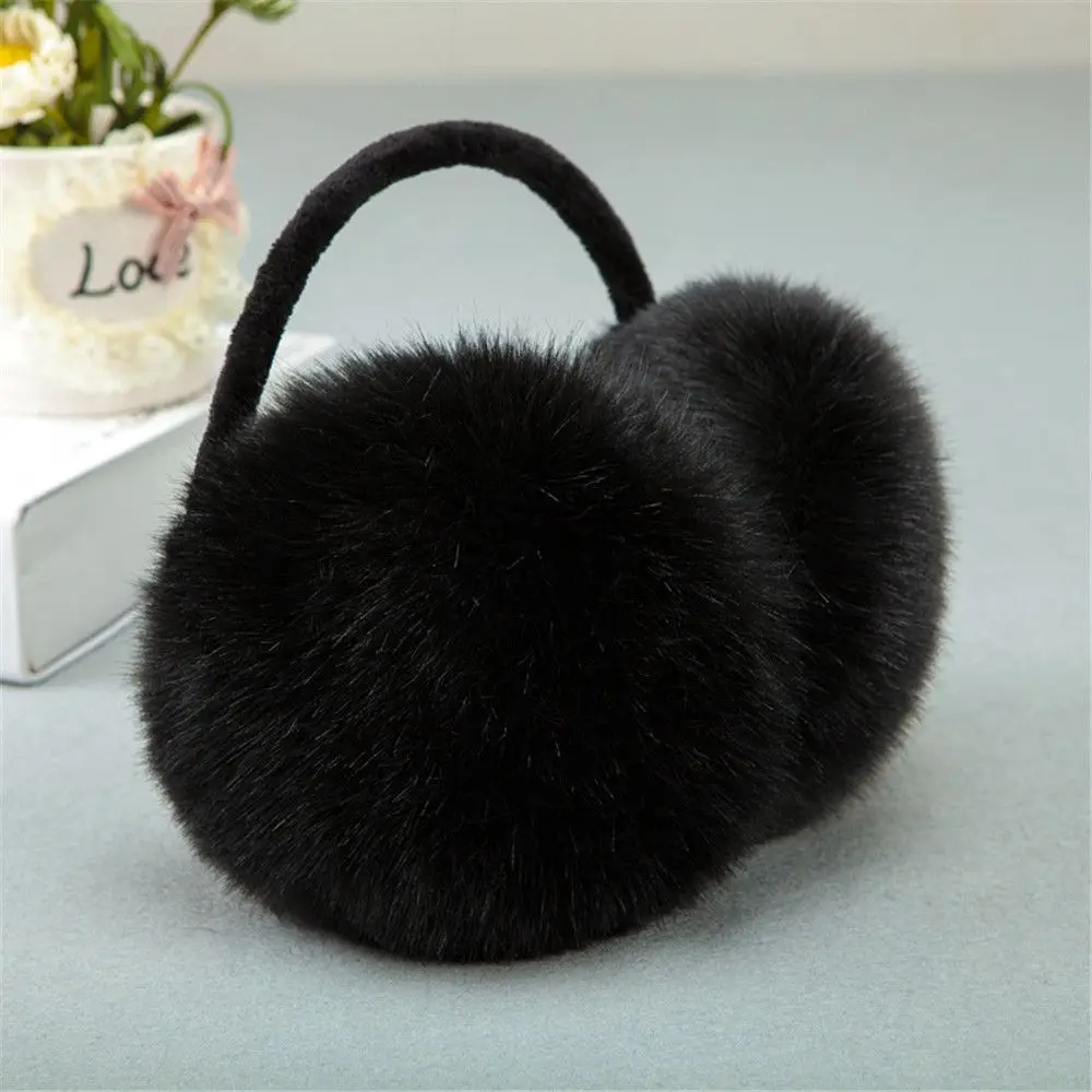 Multi-color Winter Ear Muffs Warm Earflaps Women Fluffy Cosy Earmuffs Plush Soft Ear Warmer Outdoor Cold Protection Ear Muffs