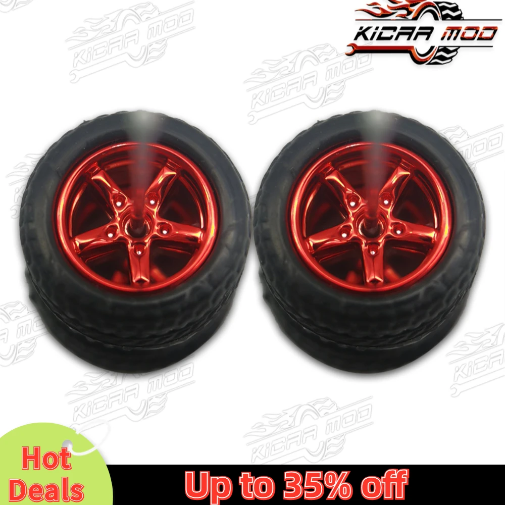 عجلات سيارة بإطارات مطاطية قابلة للفصل ، قطع غيار متقدمة لإعادة تجهيز ألعاب دييكاست ، علبة الثقاب الساخنة ، D 11: 11 ، مجموعة واحدة ، موديل 1:64