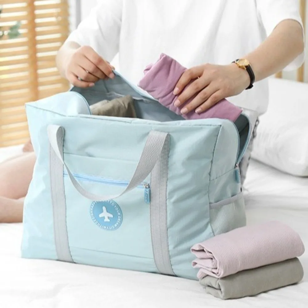 Folding Travel Storage Bag Large Capacity Waterproof Travel Luggage Bag Oxford Multifunction Trip Handbag Clothes Organizer