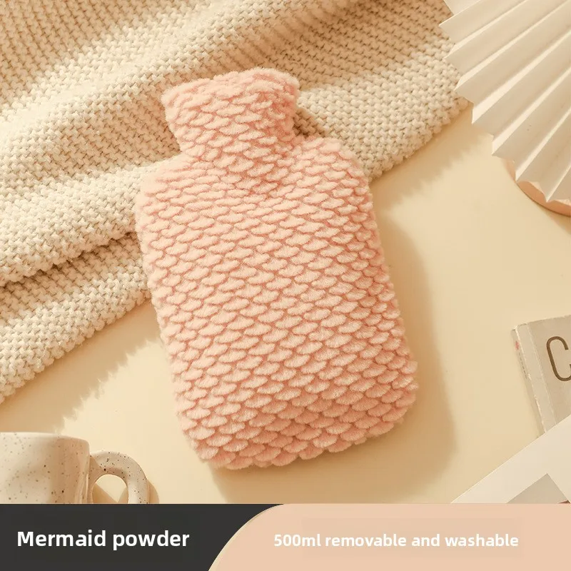 

Милый плюшевый мешок для горячей воды, наполнитель воды, маленький мини-утолщенный взрывозащищенный мешок для теплой воды, средний горячий компресс, грелка для рук на животе