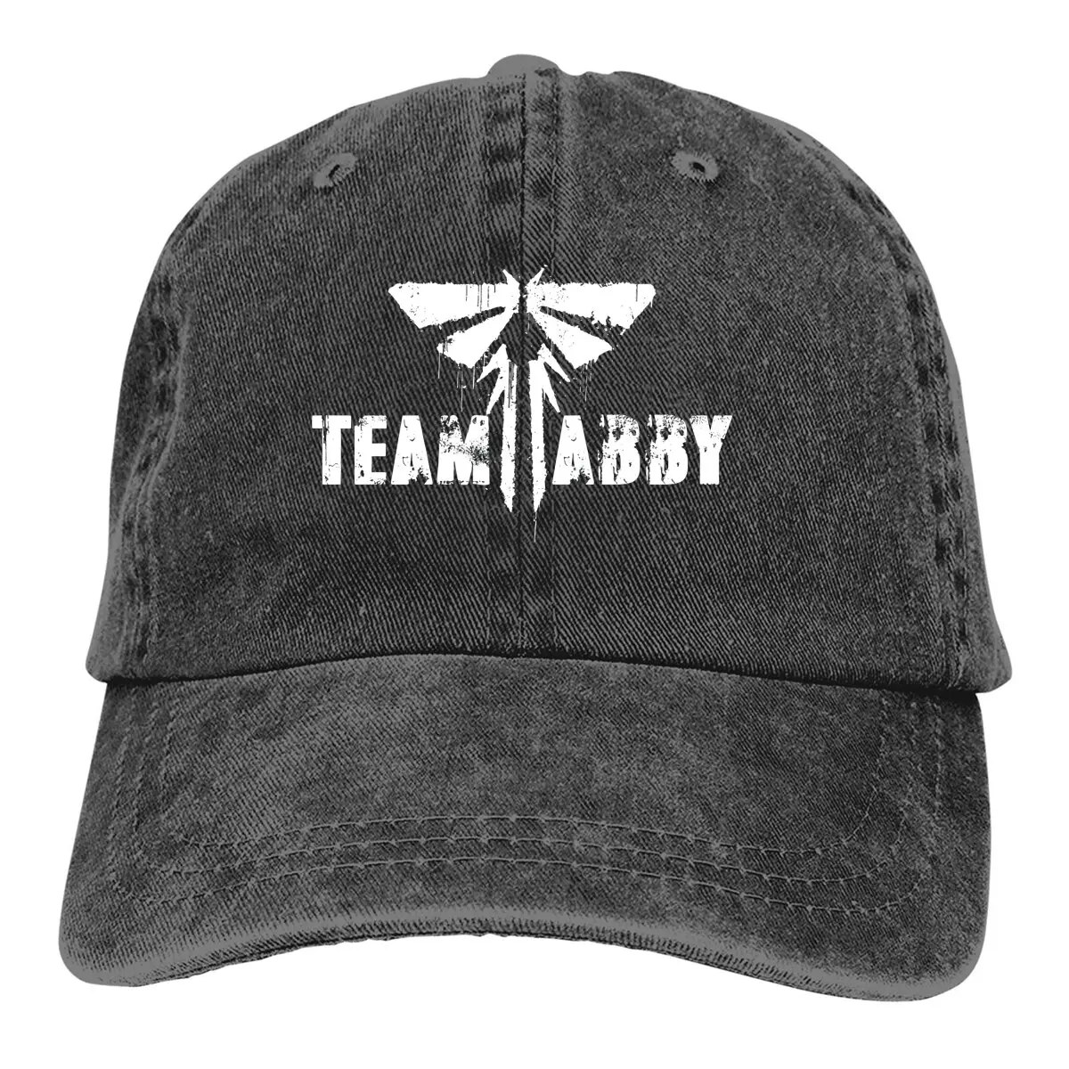 Washed Men's Baseball Cap Team Abby Last Of Us Trucker Snapback Caps Dad Hat The Last of Us Game Golf Hats