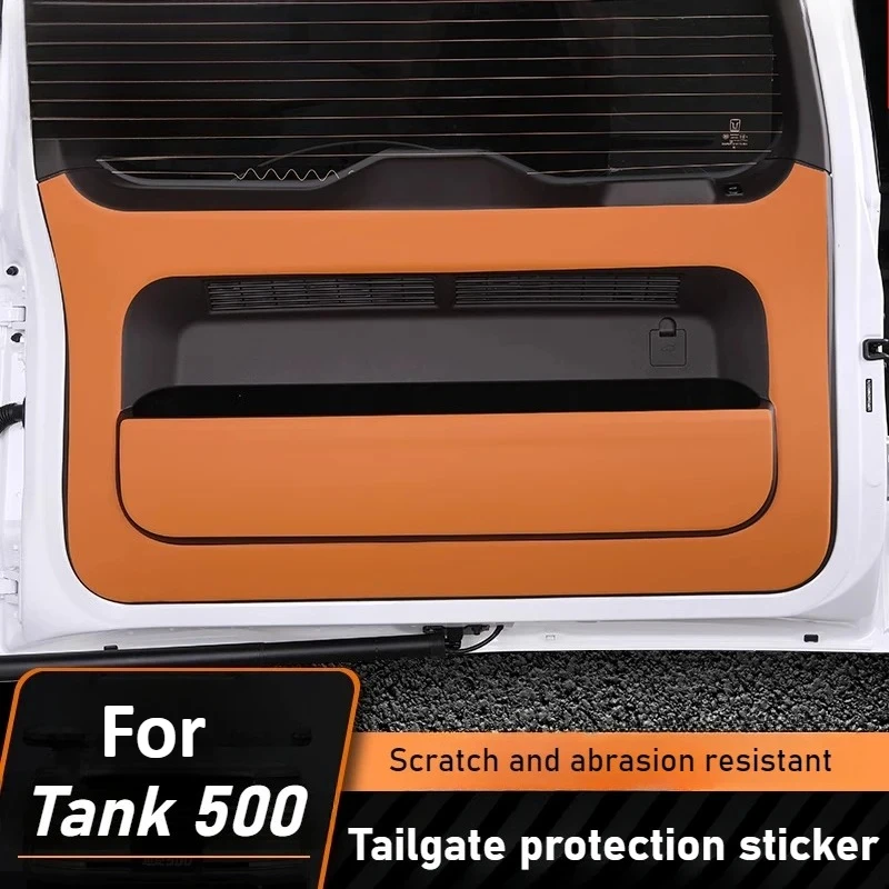 

For Tank 500Hi4T/Hi4Z tailgate protective pad leather film trunk anti-scratch special interior accessories