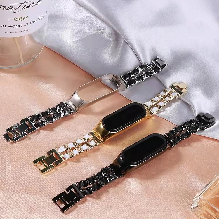 

Metal strap For Xiaomi Mi band 8 7 6 5 Sports Smart Bracelet Ladies Exquisite Replacement Wristband For Xiaommi Mi band 4 strap