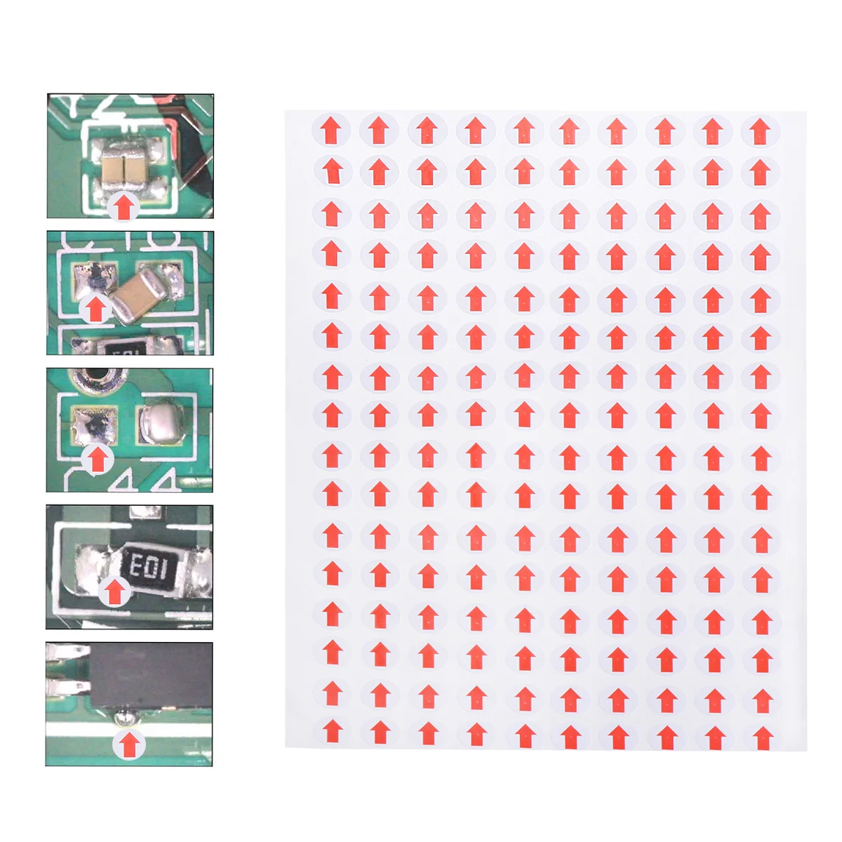 

3200 PCS Adhesive Labels Defect Indicator Product Inspection Sticker Stickers for Children Circle Office