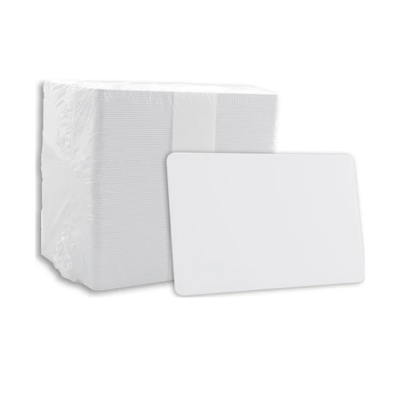 

100pcs a lot CR80 Plastic White Blank PVC Card for Card Printer Printing