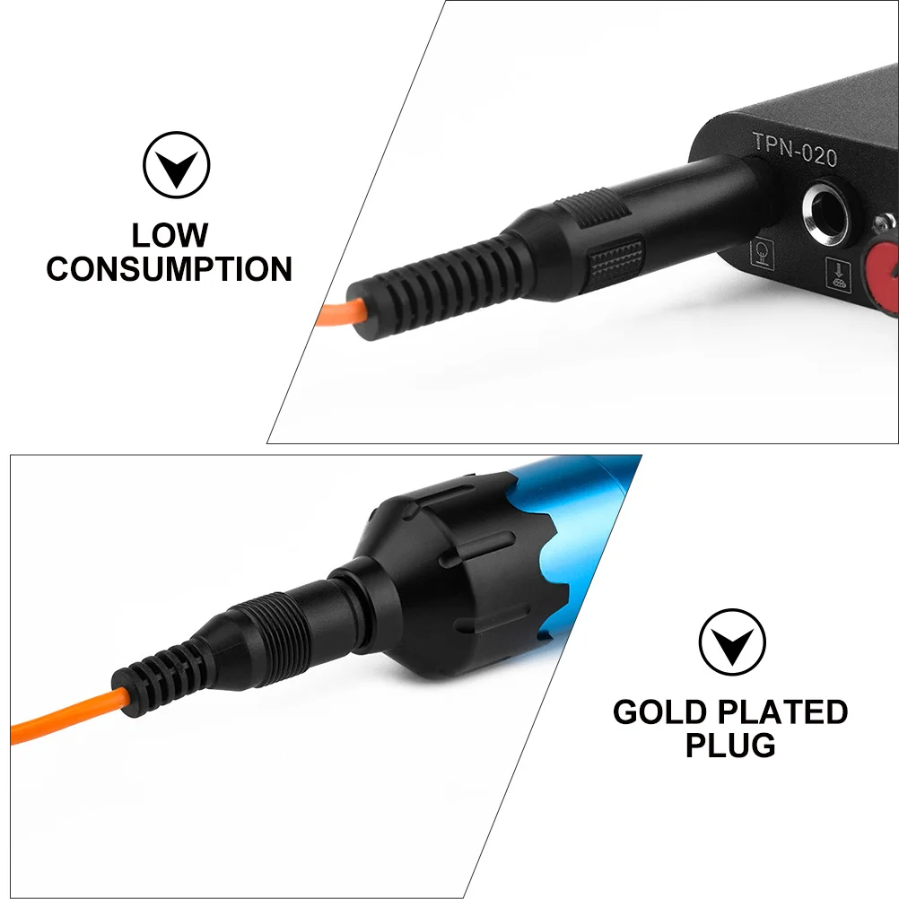

1.73M Tattoo Liner Machine Cable Gold-Plated Plug Pure Copper Wire High Softness Durable Clip Cord For Power Supply Hook Line