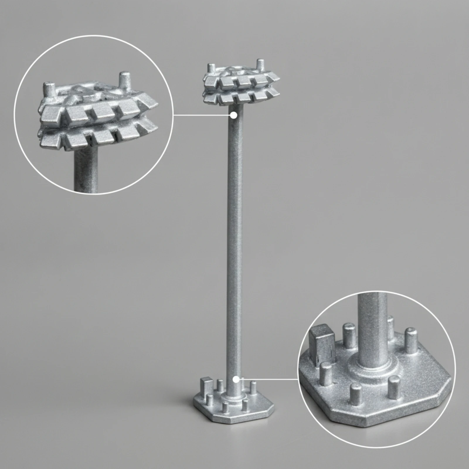 Airport Light Model Detailed High-pole Miniature Diorama Accessory for Landing Strip Layout