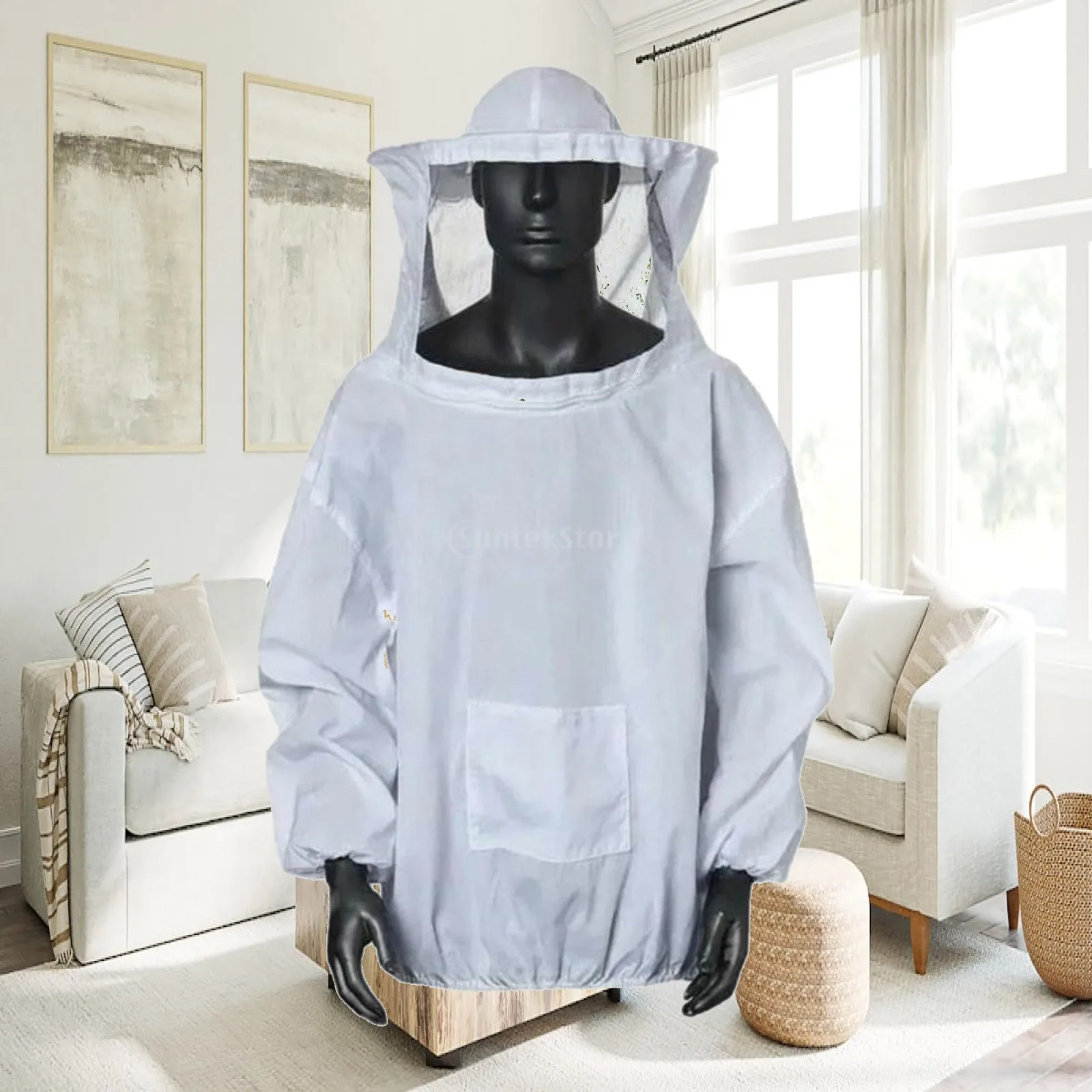 Bee Suit and Tool Kit Detachable Mesh Hood Bee Suit Jacket and Tool Set