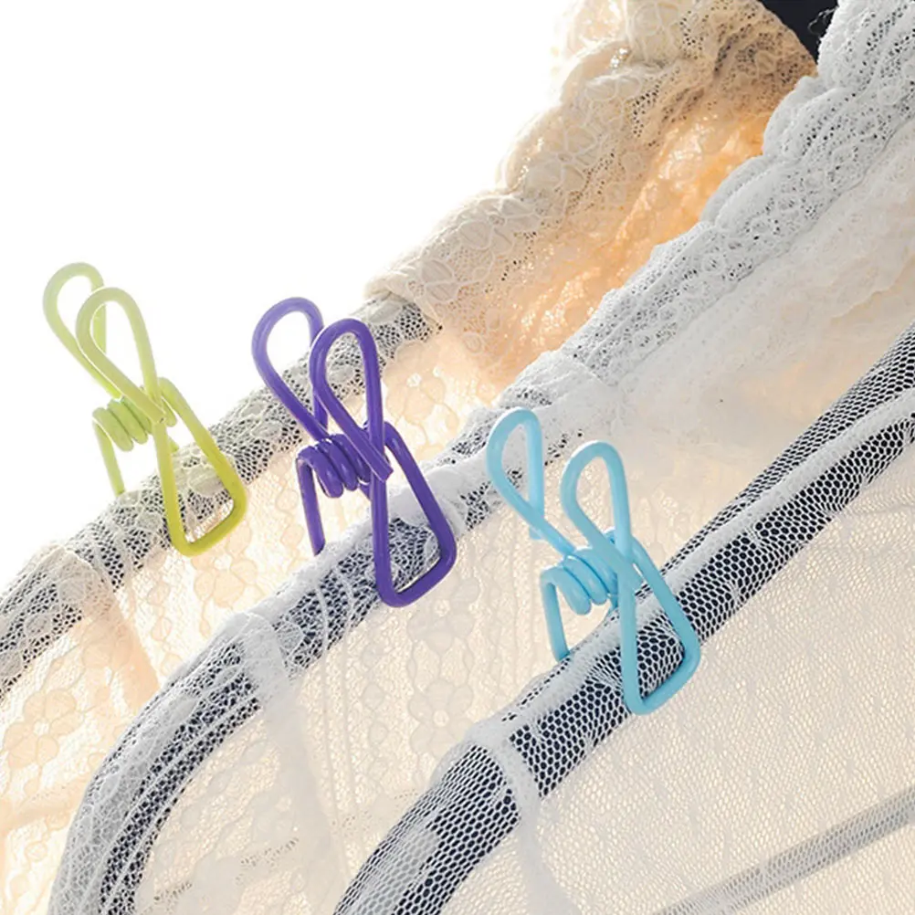 50 قطعة مقاطع الصورة الثابتة الملابس الصغيرة كليب يندبروف عدم الانزلاق ل منشفة جورب وشاح تجفيف حساسة المشبك الملابس المنزلية