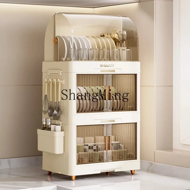 

ZYYKitchen Tableware Storage Box Household Cutlery Shelf with Lid