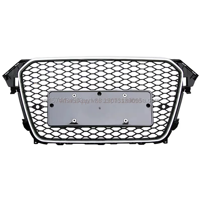 

Американский склад, быстрая доставка, RS4, серебряная сетчатая решетка, аксессуары, решетка переднего бампера для Audi A4 S4 B8.5 2013 2014 2015 2016