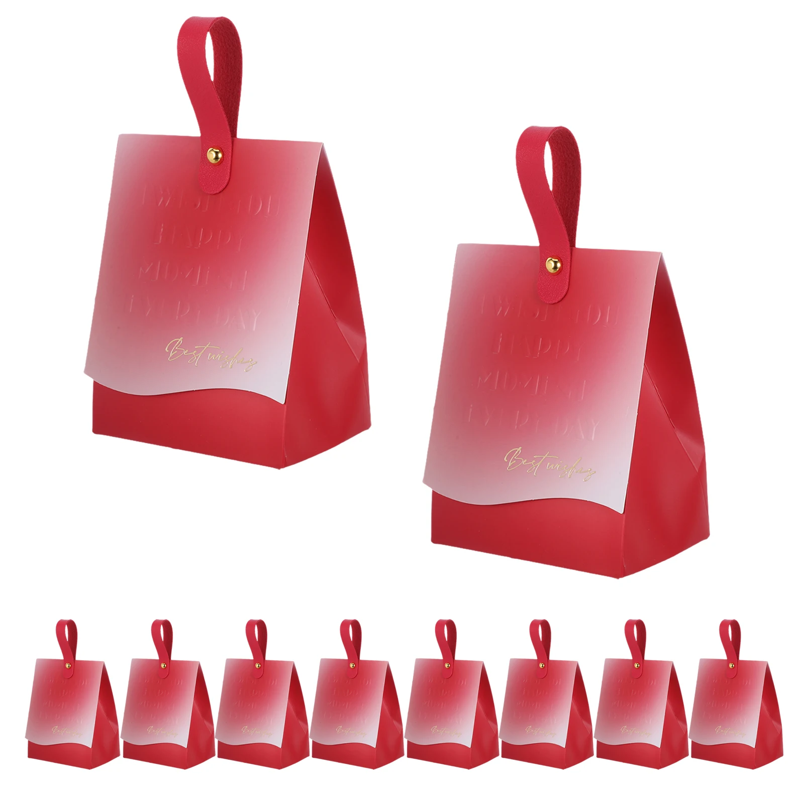 

20Sets Wedding Favor Boxes Gradient Embossed Paper Candy Boxes for Bridal Shower Birthday Party Treat Packaging