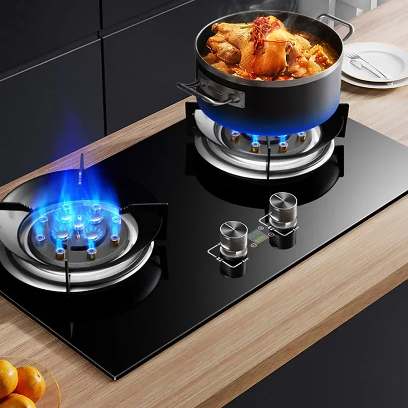 

Gas stove dual household embedded natural gas fierce fire stove desktop liquefied gas stove