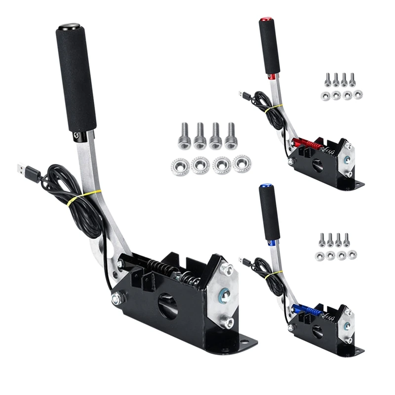 

New USB Handbrake Hall Has No Contact Induction Handbrake For Rally For SIM Racing Games G25/27/29 T500 With Screws