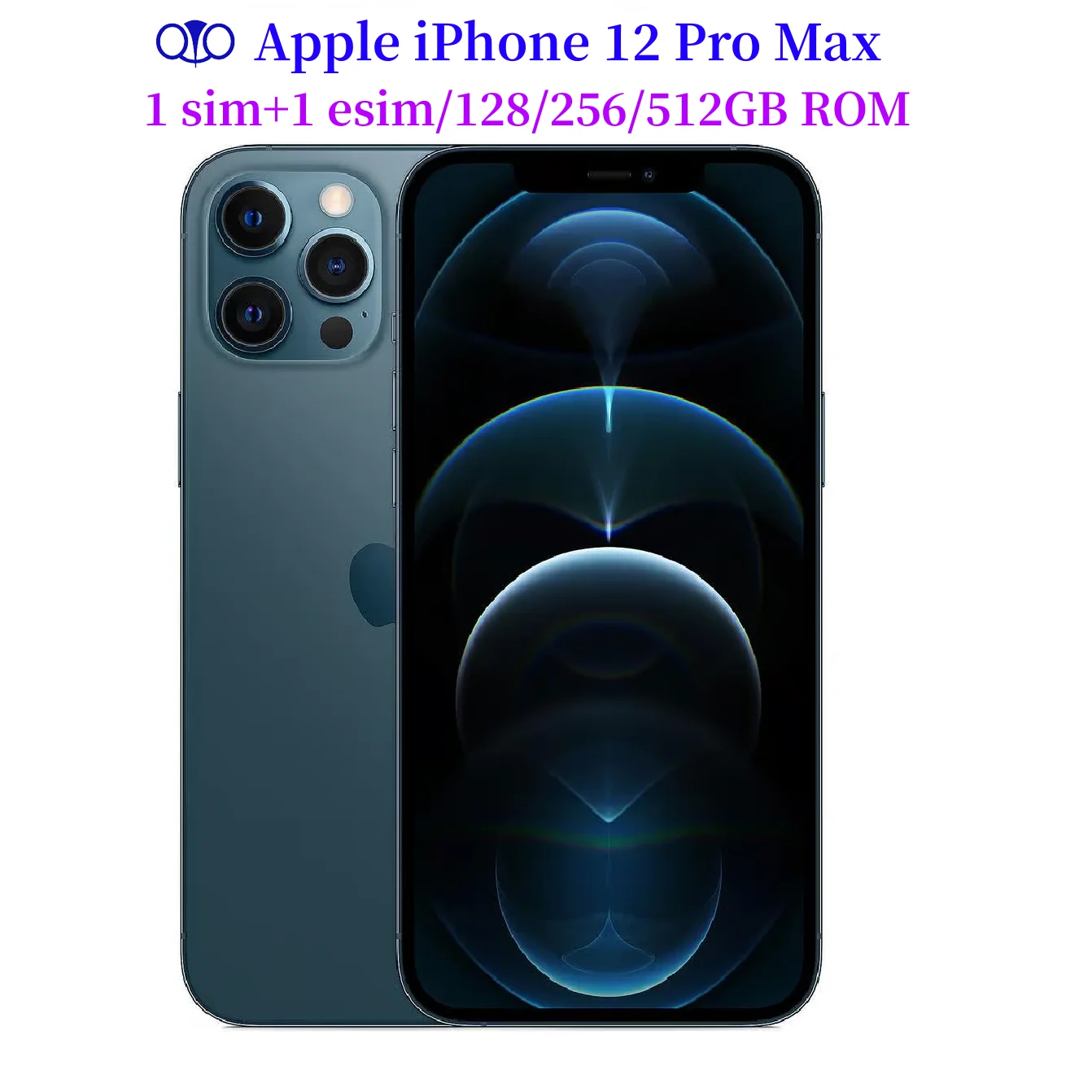 98% Nieuwe Ontgrendeld Originele Apple iPhone 12 Pro Max 6.7 "Echte 6GB RAM 128/256/512GB A14 Bionische IOS Gezicht ID NFC 5G Mobiel