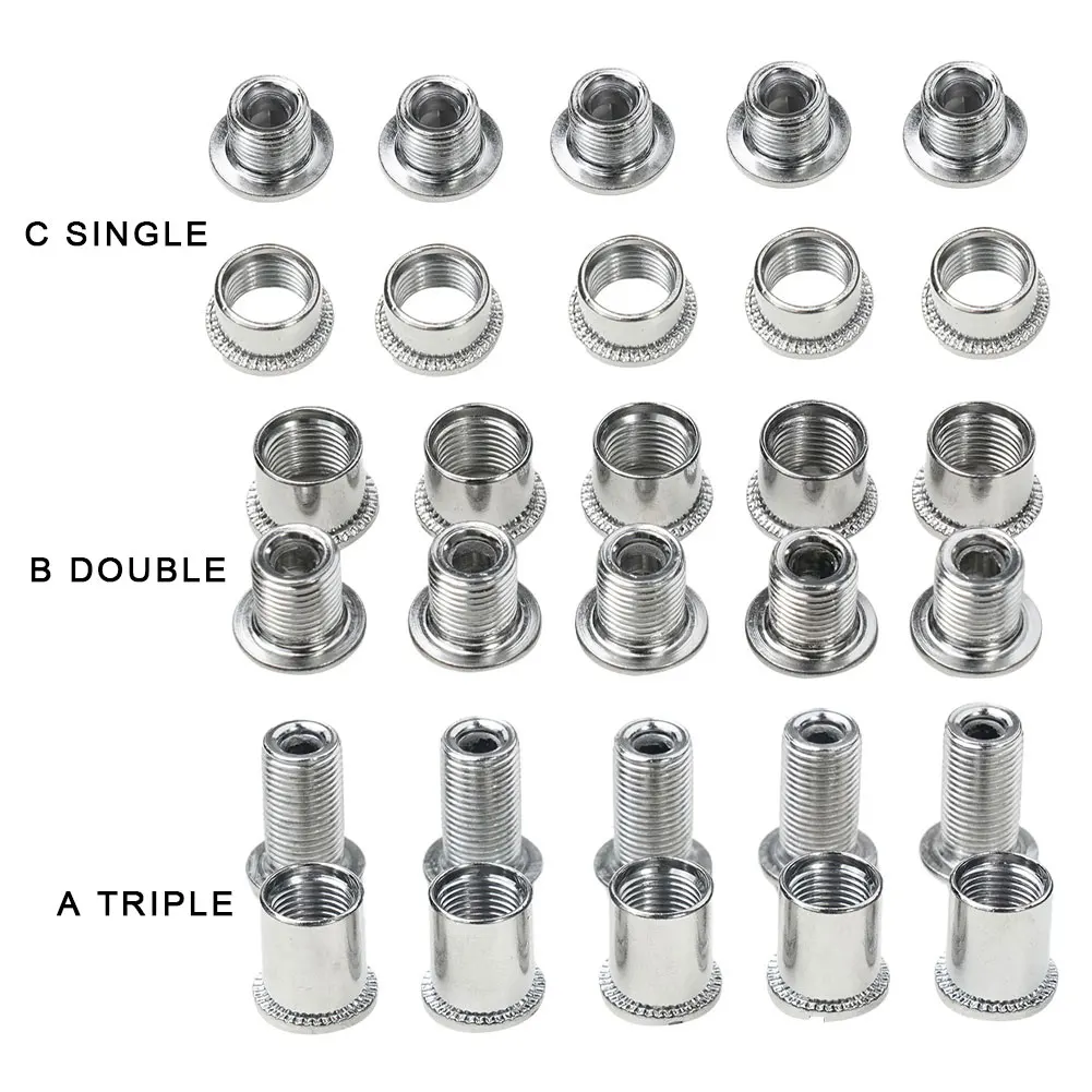 5Pcs Mountain Bike Chainring Screws Single/Double/Triple Bolts Stainless Steel Chainring Screws Cycling Crankset Accessories