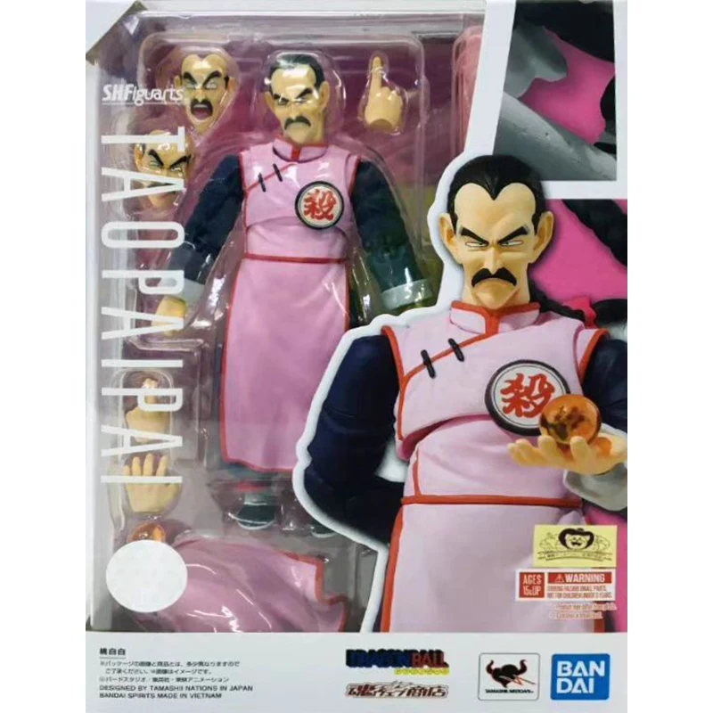 Bandai Jepang gambar kartun bola naga S.H.Figuarts bola naga terbatas Tao Pai Pai mainan hadiah anak figur Model bergerak