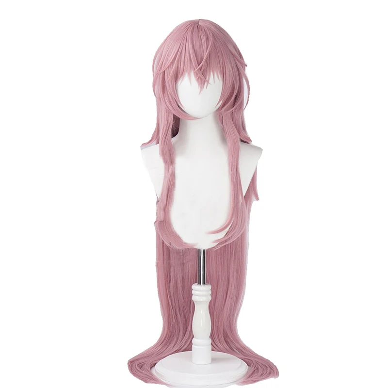 L-E-Mail Perücke Kunst haar Witchh Gothic Halloween Cosplay Perücke lange rosa Farbe Megurin Luka X Rascal hitze beständige Perücke