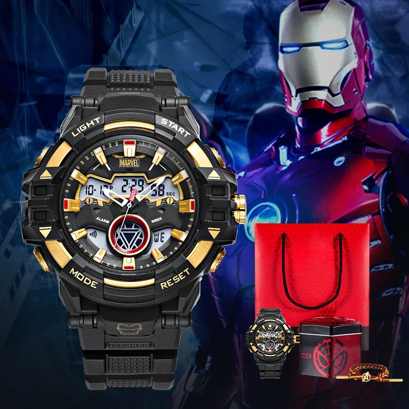 Disney Joint Energy Heart of Steel Boy Animation Electronic Mechanical Luminous Watches