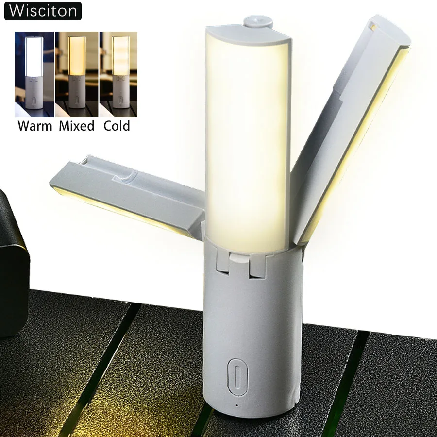 

Folding Desktop Lighting Night Light Reading/Learning/Camping Hanging Light Charging Eye Protection Portable Outdoor Desk Lamp