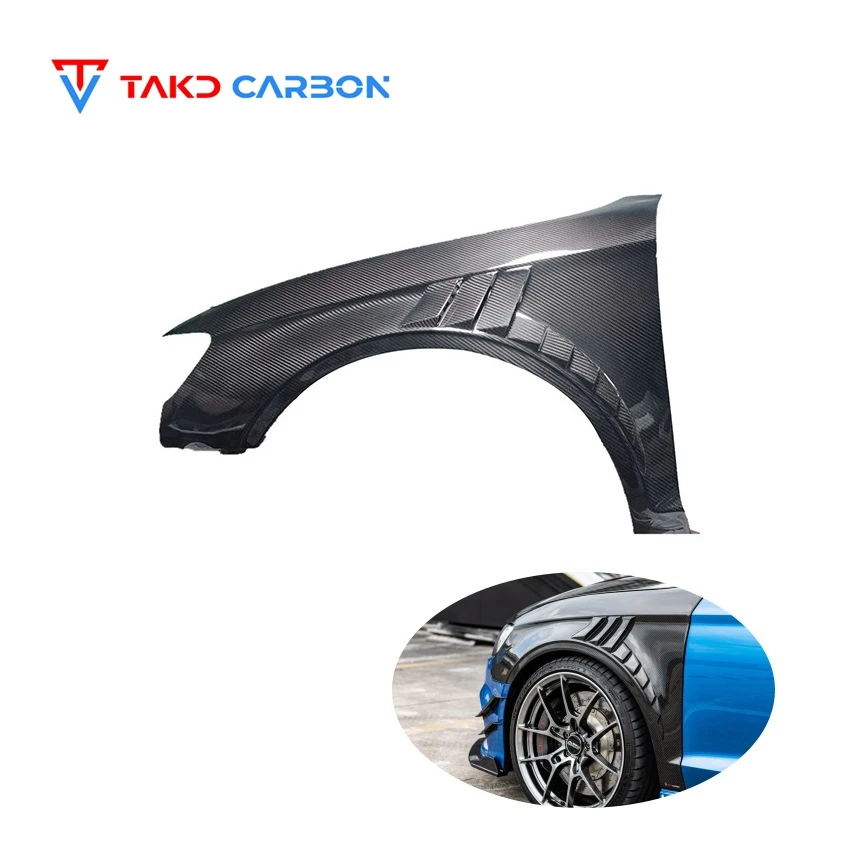 

New Design A3 S3 RS3 TAKD CARBON Fiber Car Fenders Auto Front Wheel Inner Fenders For audi A3 S3 RS3 2015-2019