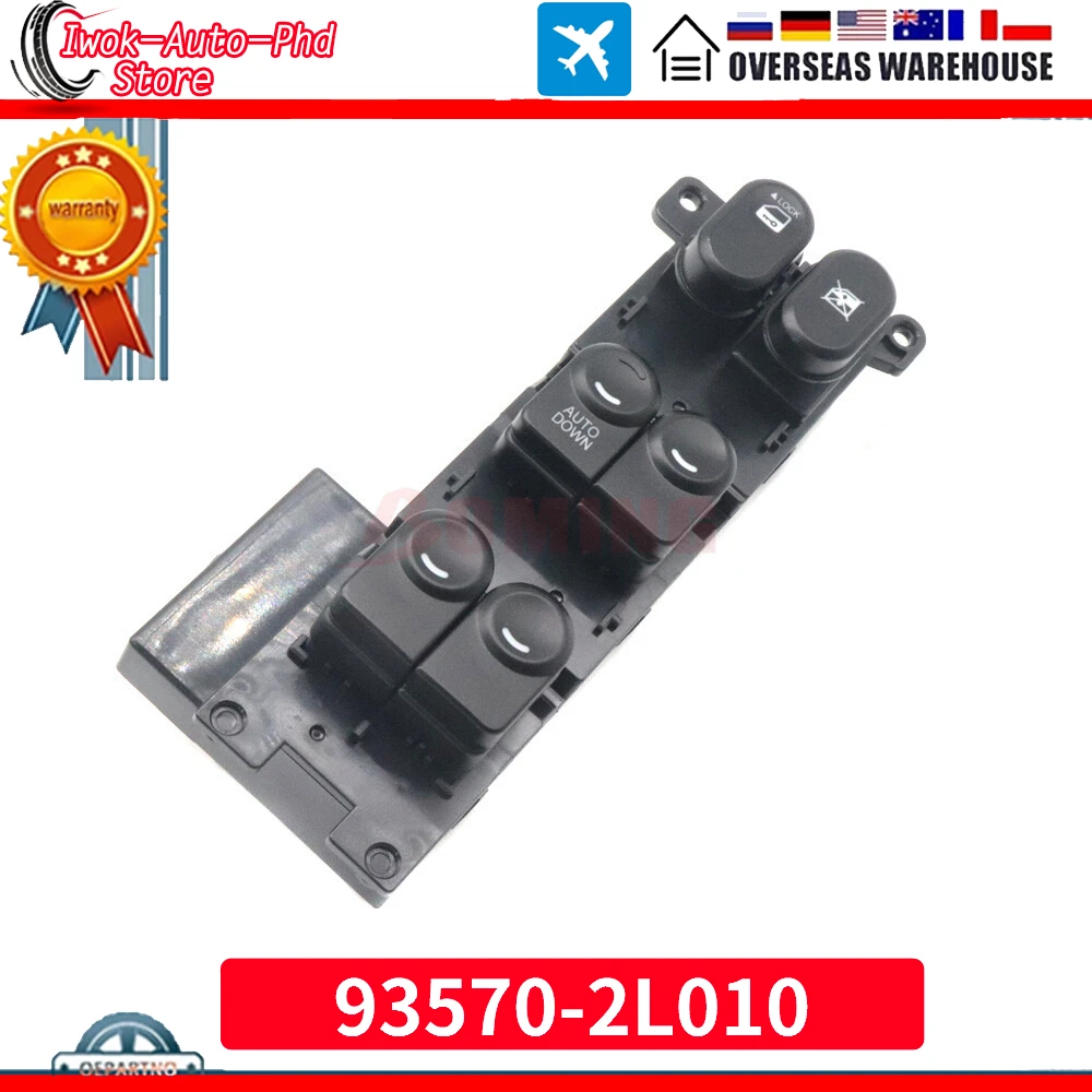 

Car Front Left Power Window Switch Control Master Switches For Hyundai Elantra 2009-2012 93570-2L000 93570-1Z000 93570-2L010