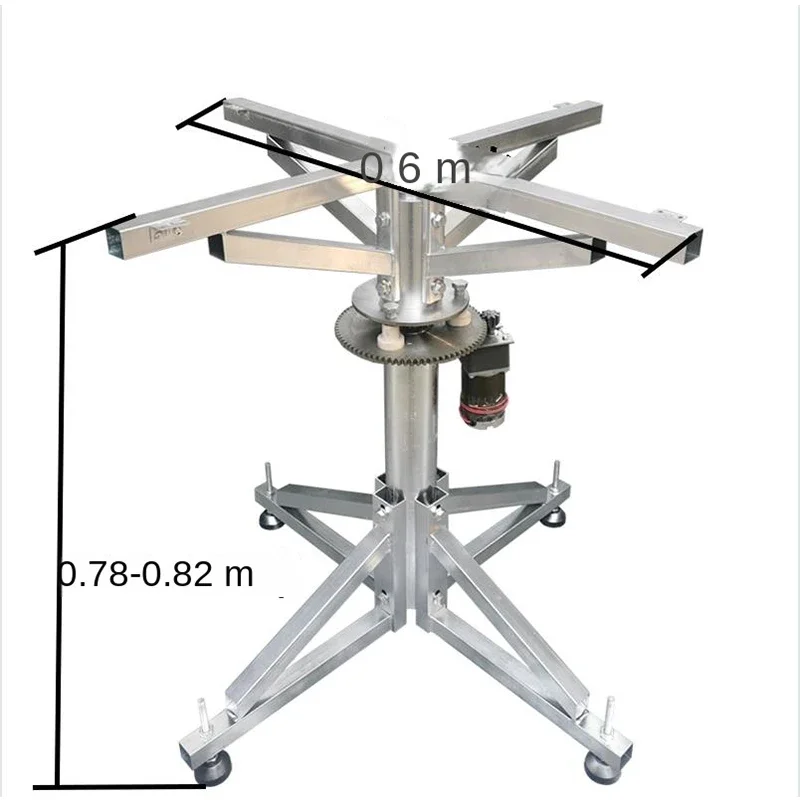 Floor Type Steel Frame Electric Turntable Round Table Automatic Rotary Remote Control Speed Regulation Silent Turntable