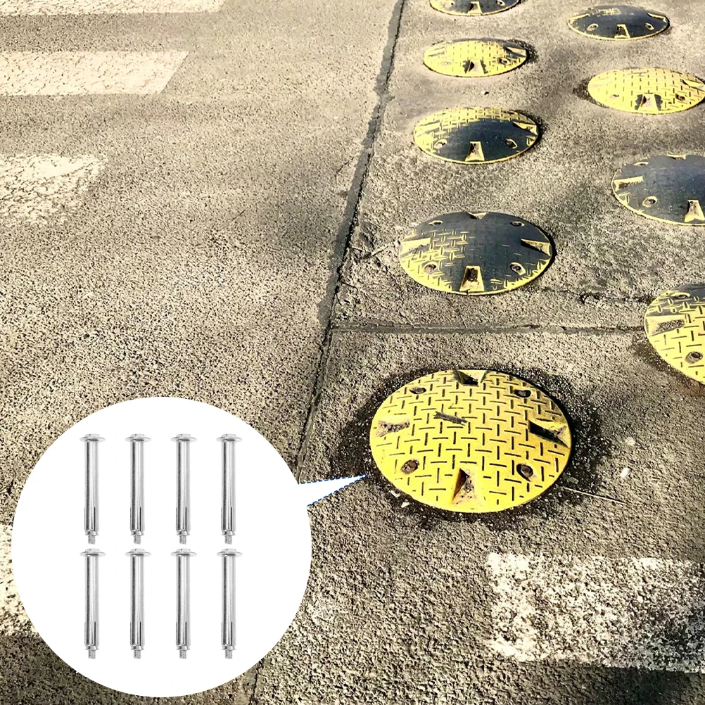 

8 Pcs Locator Garage Bolts Concrete Anchor Expansion Iron Anchors Drywall Parking Aid Bumps bolts Widely Used
