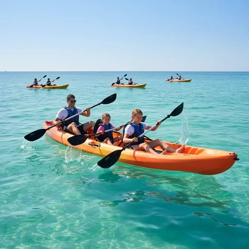 Vicking 12ft 2-Seater Tandem Kayak/Canoe HDPE Material Deluxe Seat Family Fishing Drifting Lakes Rivers Paddling 2 Year