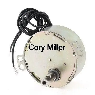 AC 220/240V 50/60Hz 30RPM 4W CCW/CW 2 Black Wire Synchronous Motor
