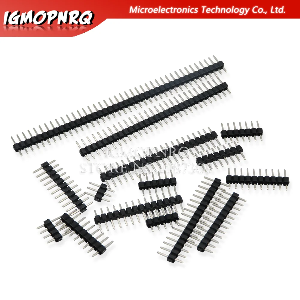 10PCS 2.0MM Single Row Straight Male PIN HEADER 2MM 1X2/3/4/5/6/7/40 PIN Strip Connector Socket 8p/10p/15p/40p