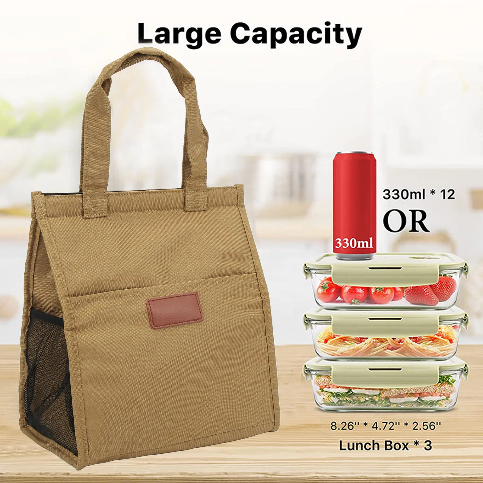 

Thermal Insulation Lunch Box Bag Oxford Cloth Large Capacity Thickened Bento Bag Everyday Lunch Bags Grocery Bags Cooler Bag
