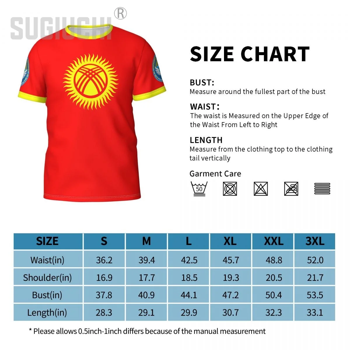 Custom Name Number Kyrgyzstan Flag Emblem 3D T-shirts For Men Women Tees team Clothes Soccer Football Fans Gift T shirt view 6