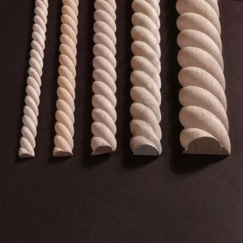 Wall Wood Carved Applique Molding Decoration Furniture Appliques Vintage Nautical unpainted for furniture decor corner joint