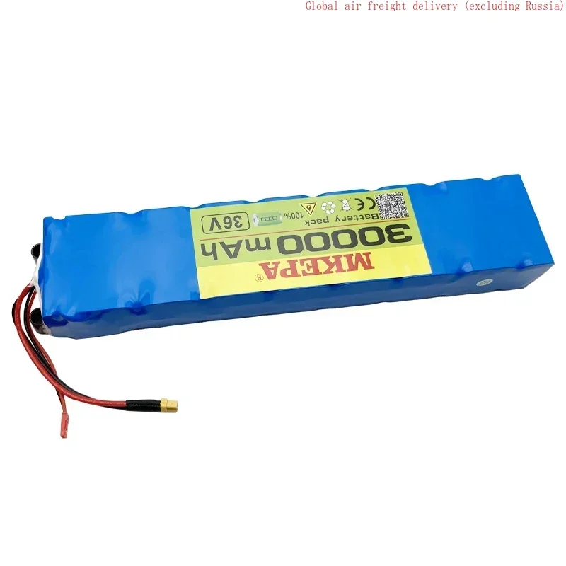 36V 30Ah lithium battery 10S3P for 500W same port 42V electric scooter electric bicycle power battery with BMS, for Xiaomi M365