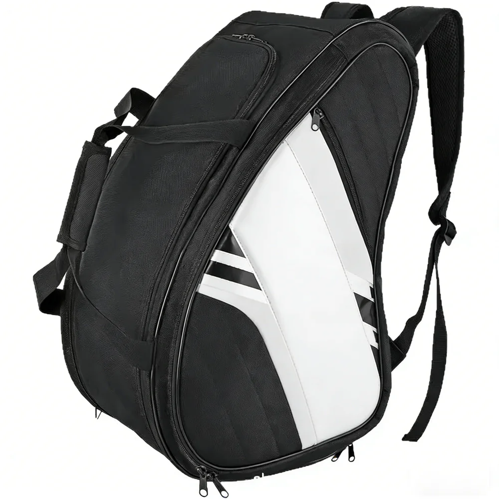 Waterproof Sports Pickleball Racket Backpack with Ball Bag, Gear Bag, Breathable Shoe Compartment, Paddle Storage Bag