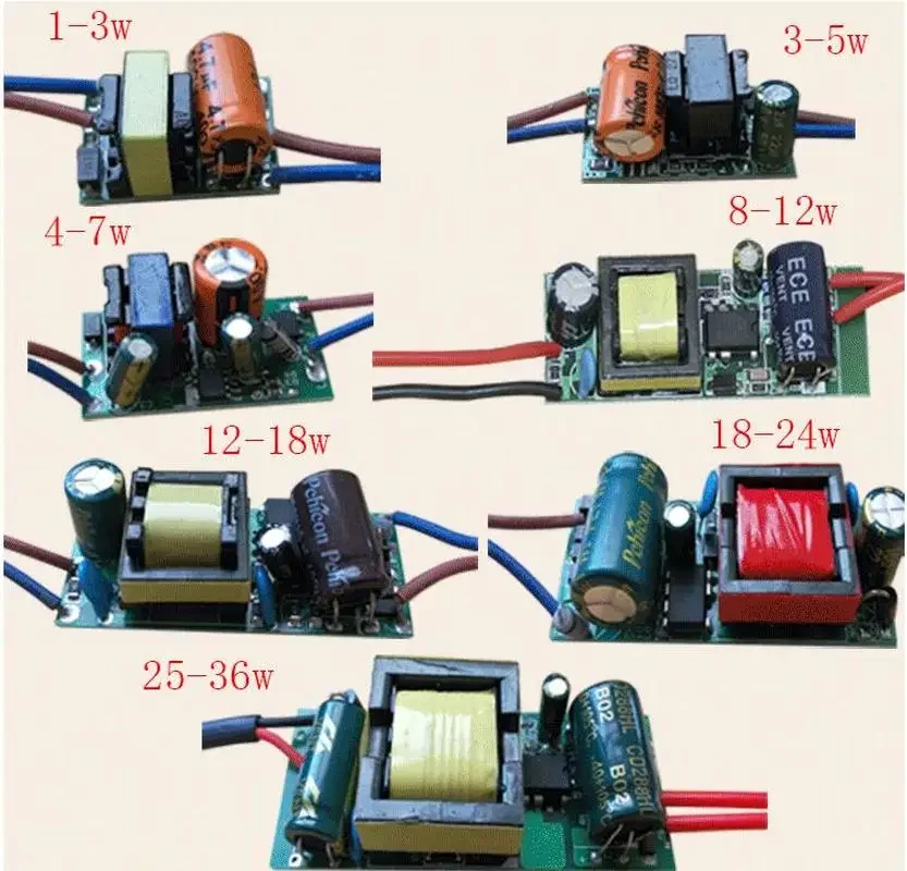 1 Pc Led High Power Drive Transformer 8W 12W 18W 24W Constant Current External Ballast Power Supply for Ceiling Lamp Equipment