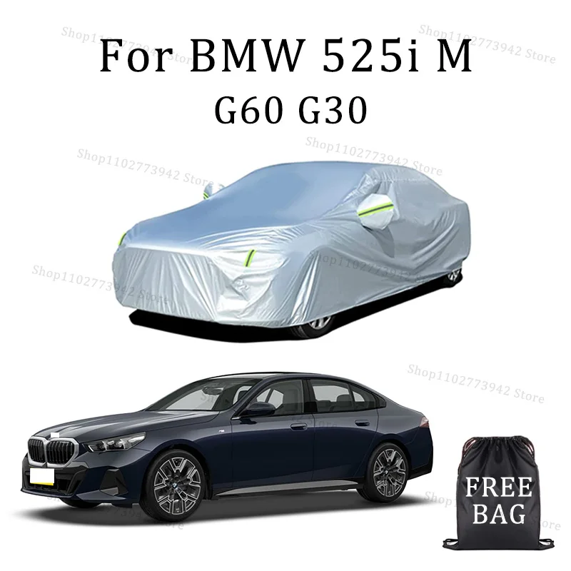 

Для BMW 525i M G60 G30 Автомобильный чехол Водонепроницаемые всепогодные автомобильные полностью внешние чехлы - Солнцезащитный уличный чехол с защитой от царапин