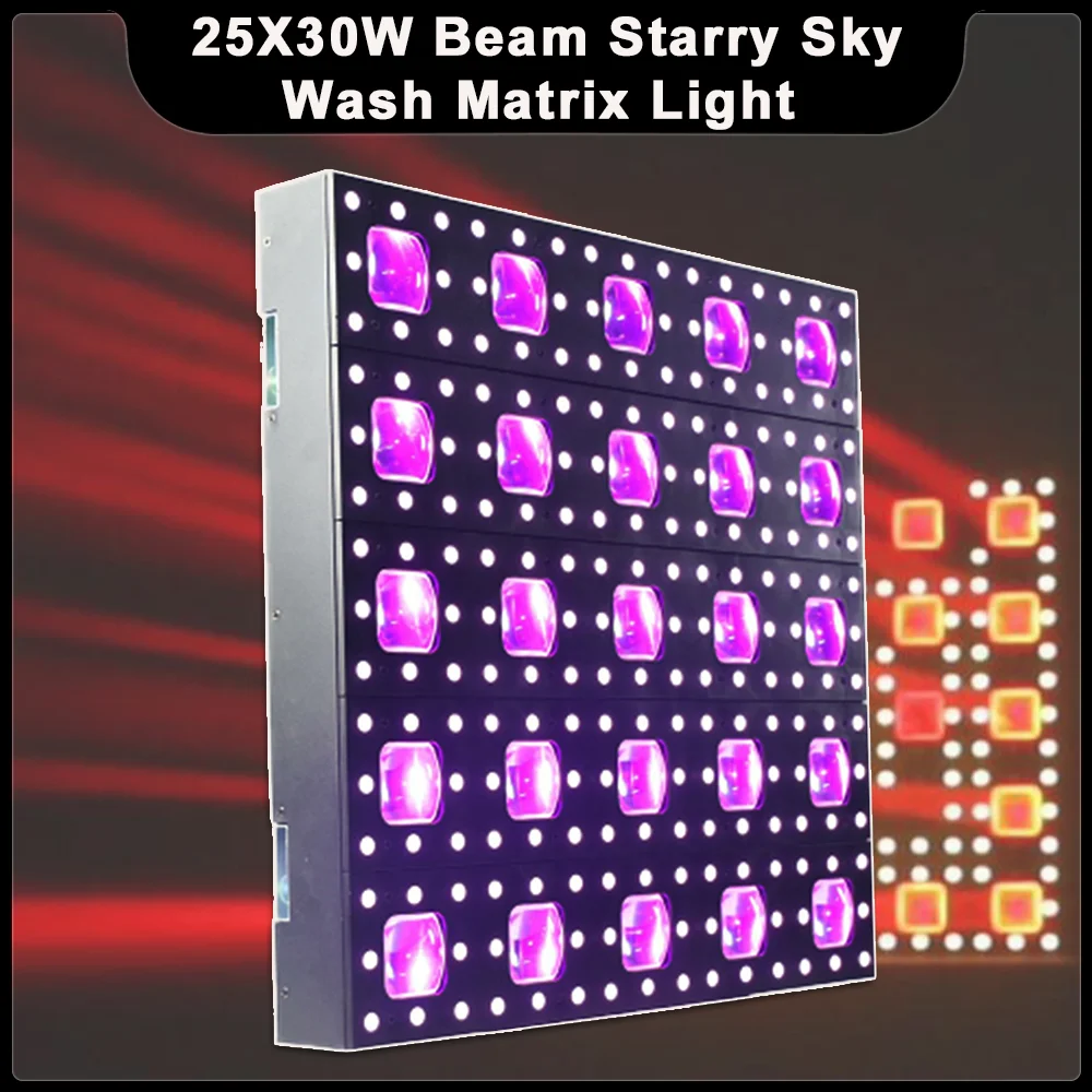 

LED 24X30W RGBW Starry Sky Matrix Light With SMD Pixel Control Strobe Wall Wash Effect DMX512 DJ Stage Lights Disco Club Bar