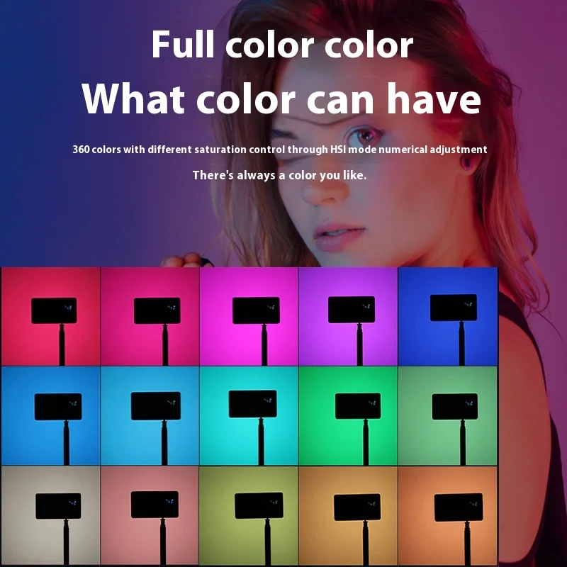 Ulanzi VL120RGB LED Video Light Portable 2500-9000K CRI 95+ 3100mAh Atmosphere Lighting For Camera Photography Live Shooting