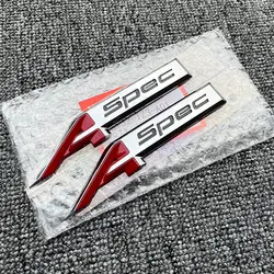 2PCS FOR Aspec A Spec LOGO Fender Marker Badge Sport Emblem Nameplate OEM Chrome