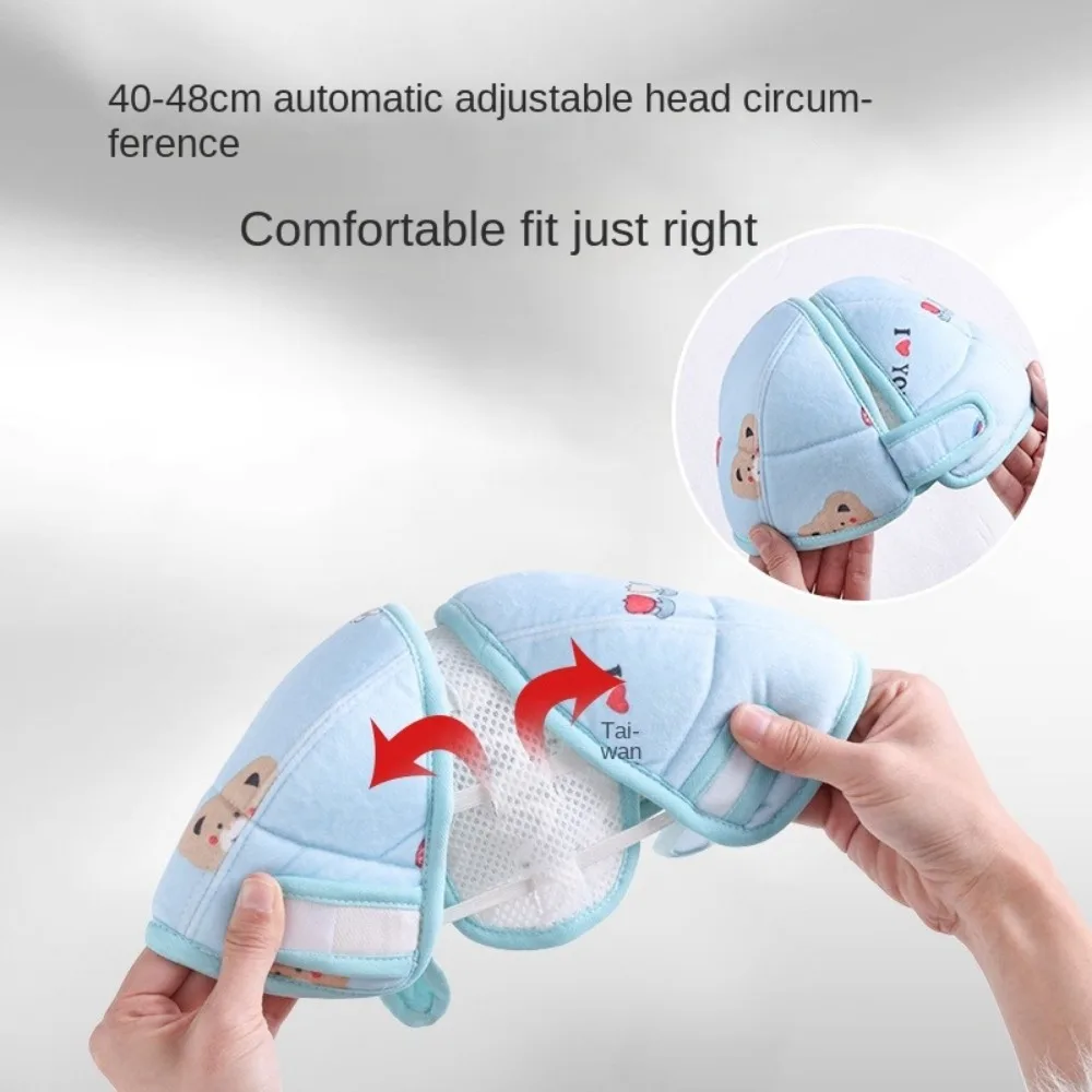 

1-3T Toddler Head Protector Breathable Anti-collision Safety Hat Summer Bear Bunny Prevent Injured Helmet For Crawling Walking