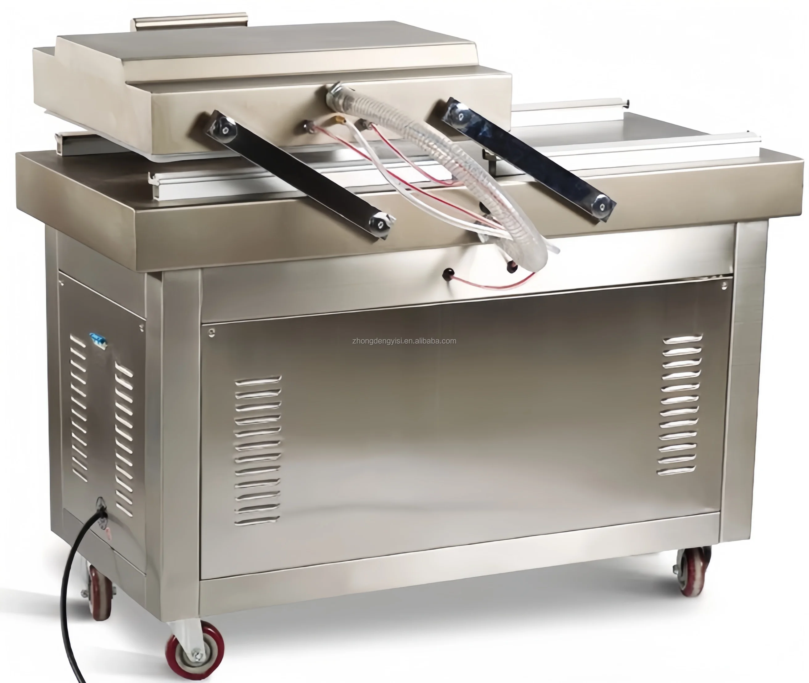 Automatic Double-chamber Vacuum Packaging Machine Food Vacuum Sealing Machine for Seafood Bacon Dried Fish Pork Beef Rice