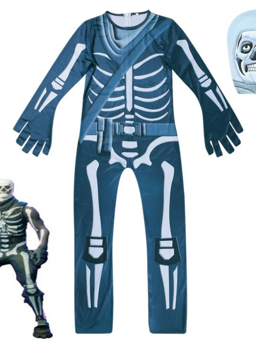 جديد لوهوين تأثيري شبح الوجه الزنجبيل رجل الاسمية زي Cisas الأطفال أداء الملابس مادة البوليستر