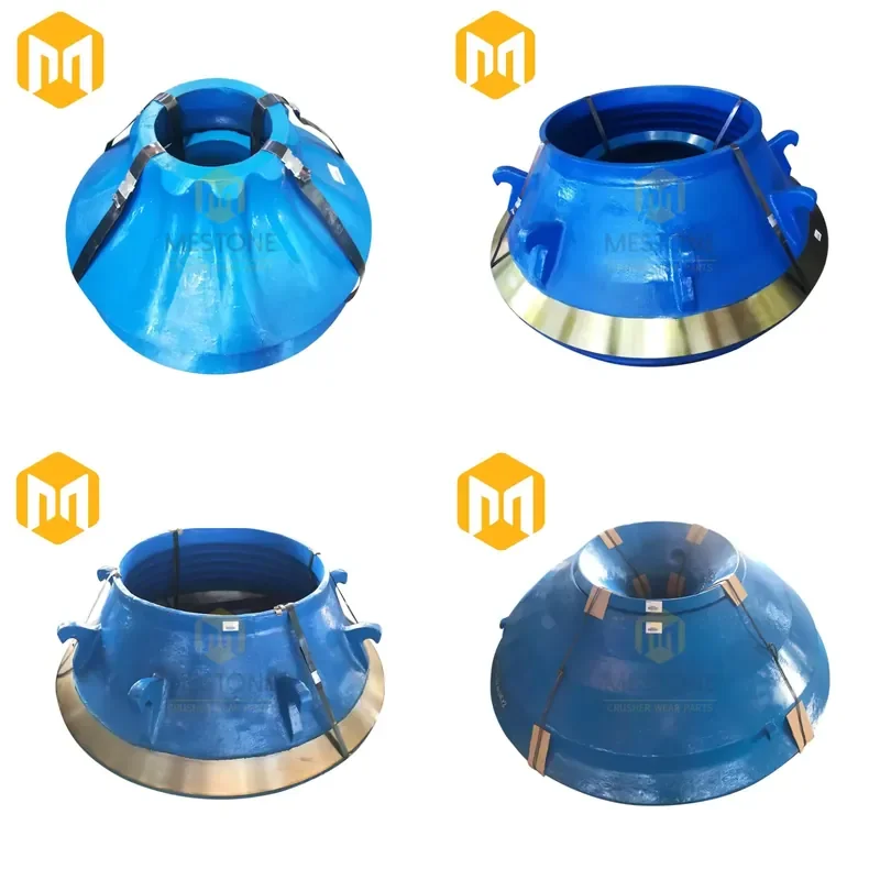 Mining Machine TC66 Crusher Wear Parts Upper Mantle Concave Bowl Liner Casting 1 Piece MSD- TC6871005/TC6864601