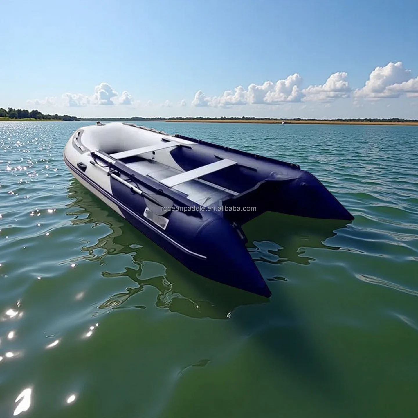 

CE Wholesale PVC Fishing Dinghy Aluminum Flik Flak Inflatable Boat